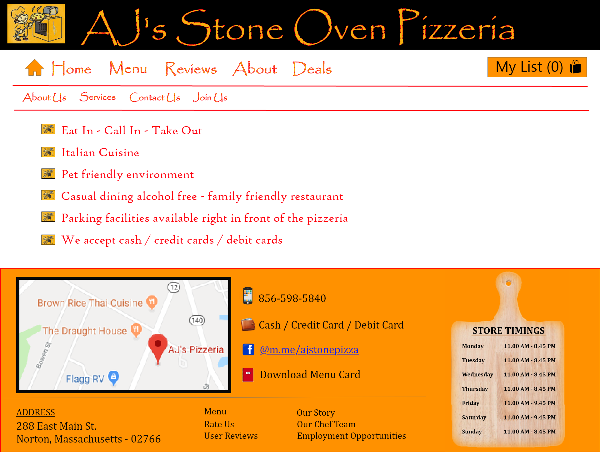 pizzeria prototype