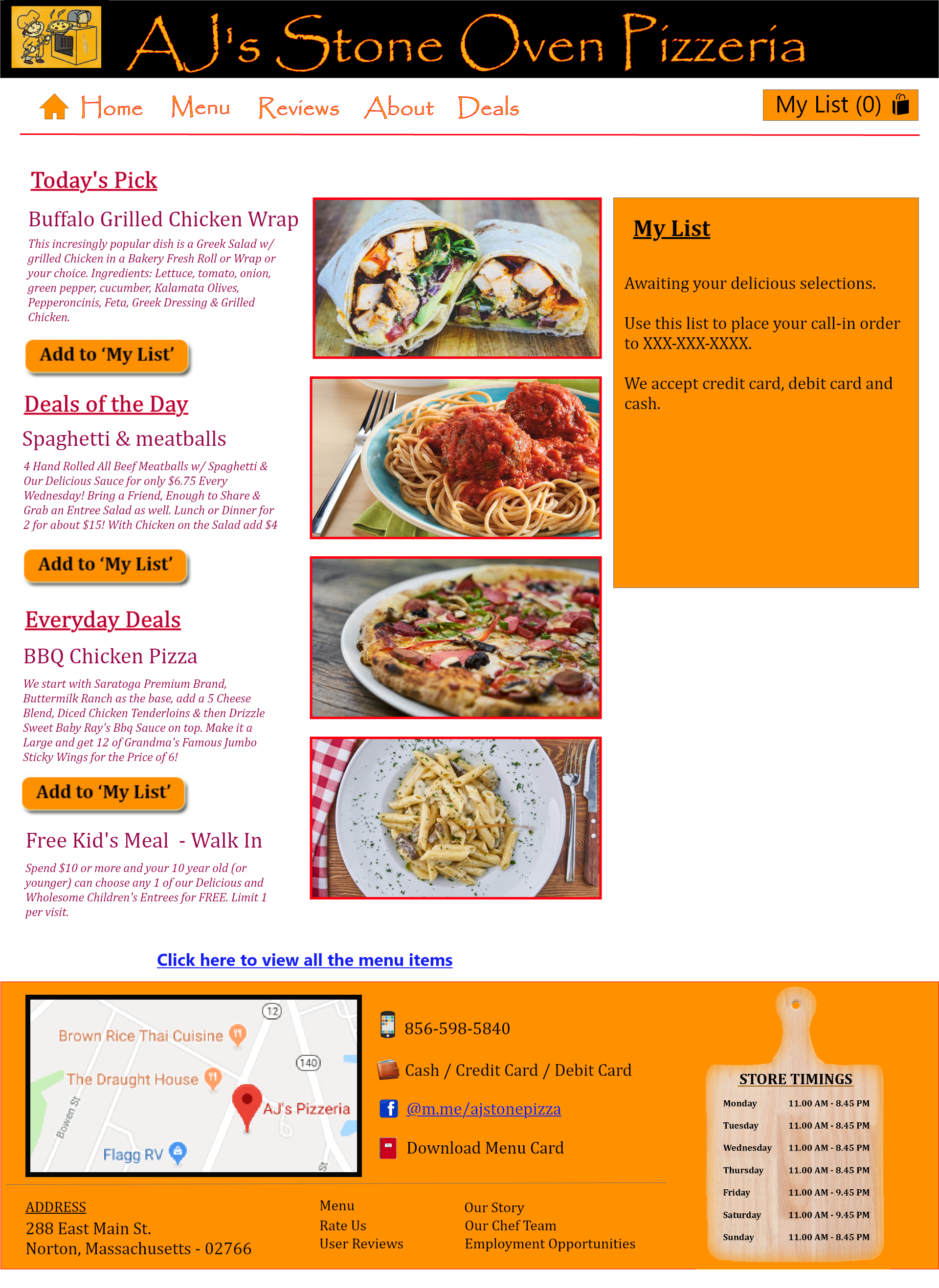 pizzeria prototype