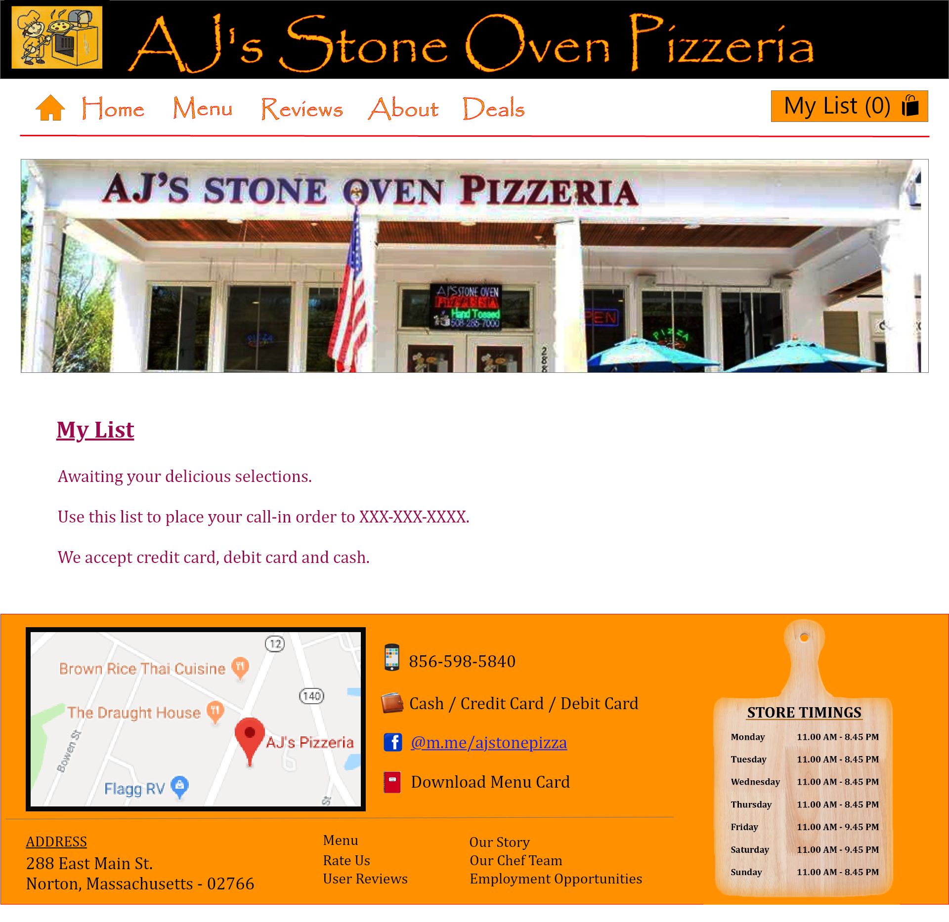 pizzeria prototype
