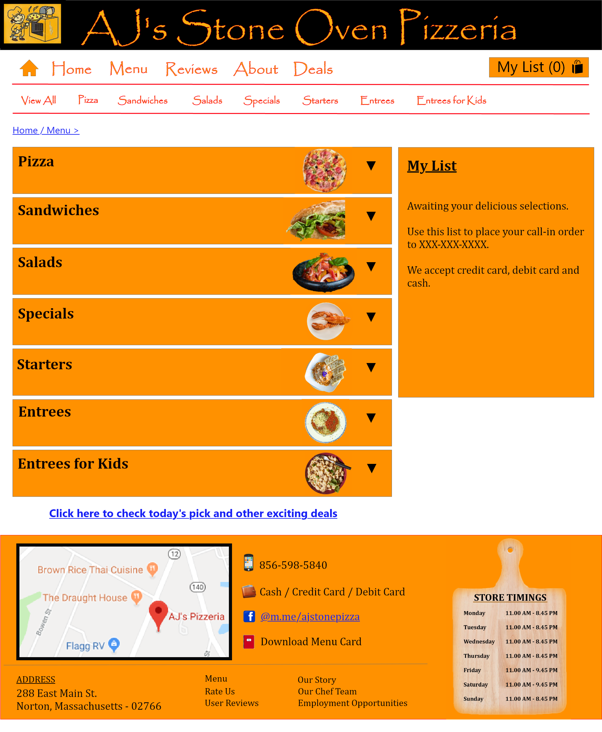 pizzeria prototype