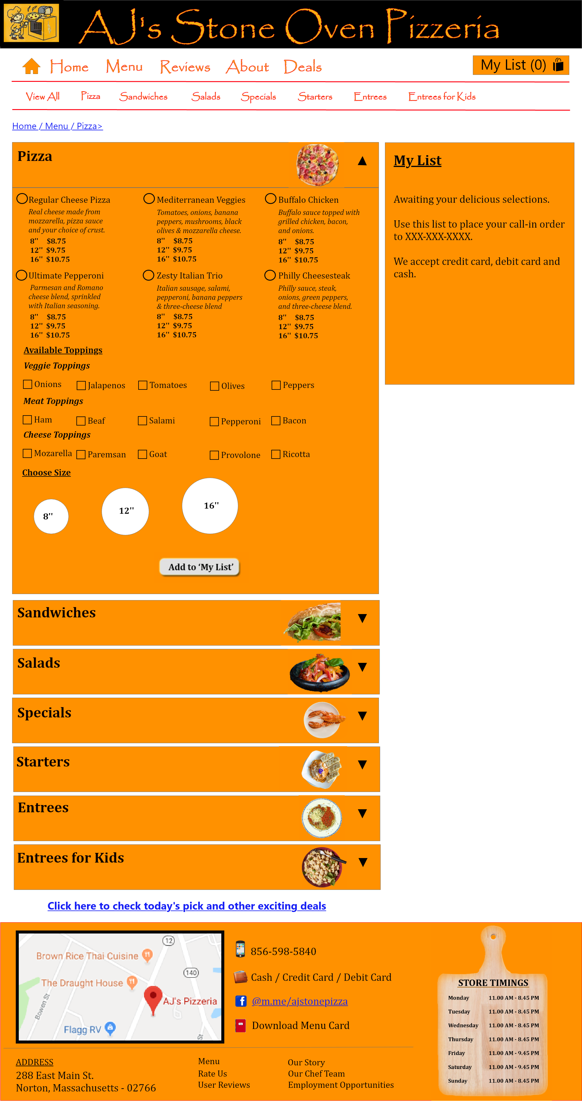 pizzeria prototype