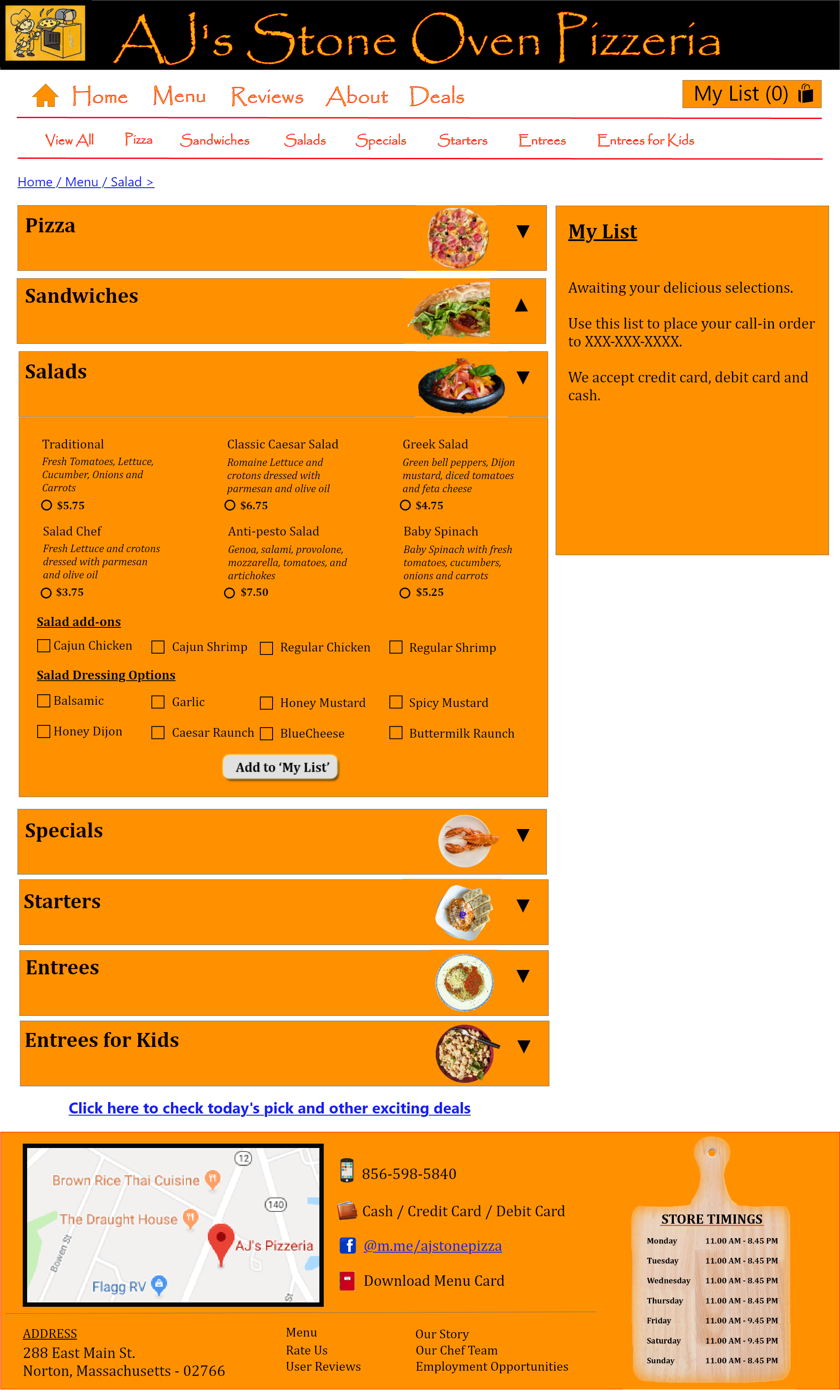 pizzeria prototype