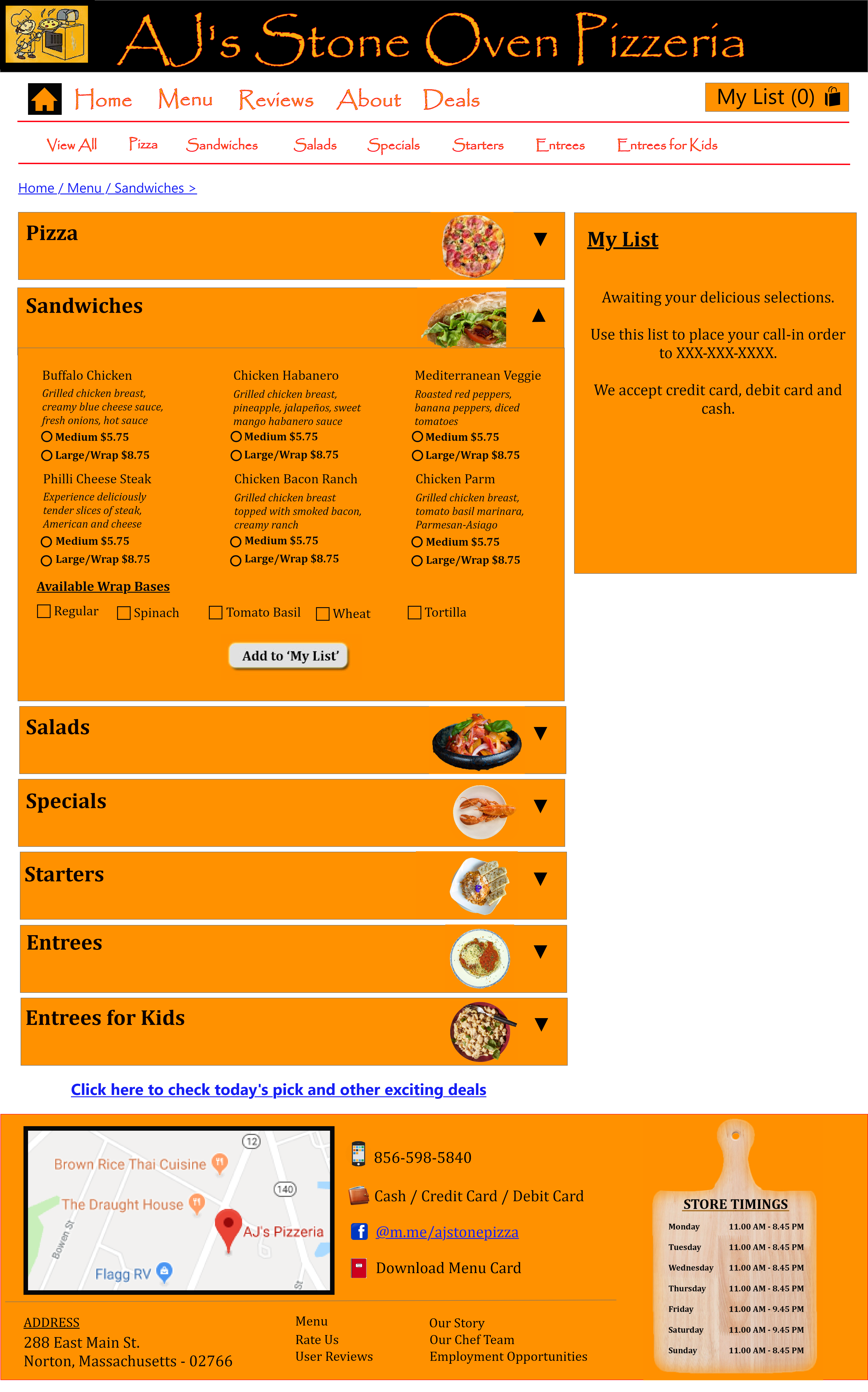 pizzeria prototype