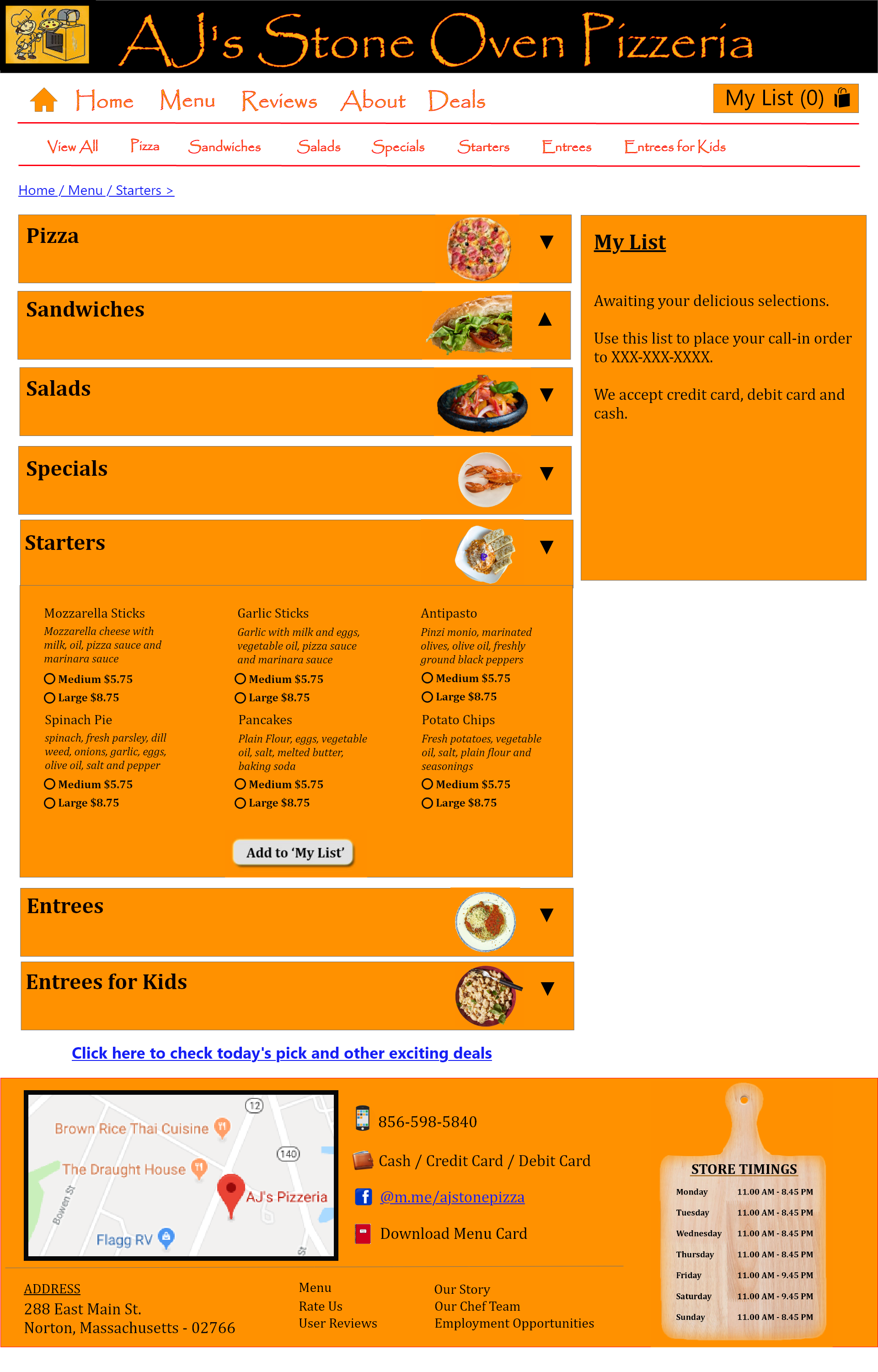 pizzeria prototype